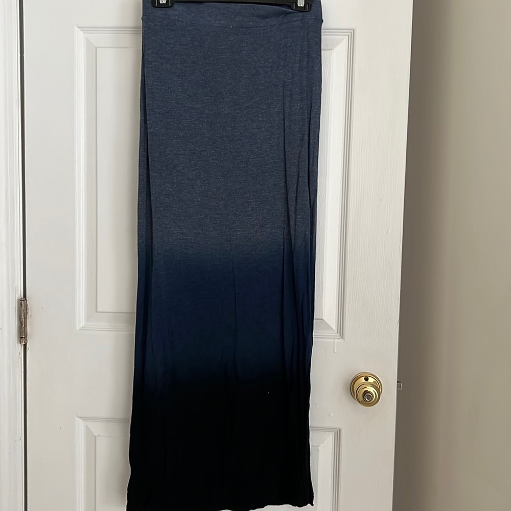 Anthropologie Bordeaux Tie-Dye Maxi